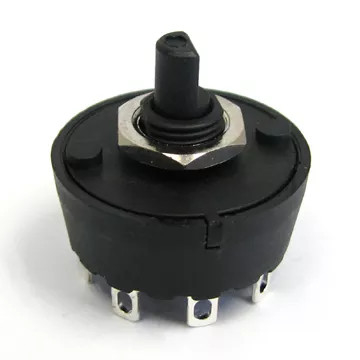 Juicer 29mm Ononderbroken Roterende Schakelaar 6A 1 Pool 12 de Ventilator van de Manier Roterende Schakelaar