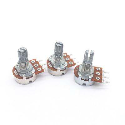 WH148 Rotary Potentiomer Lange Levensduur Volumeregeling Lineaire B50K B10K Potentiometer Carbon Film Potentiometer Voor Audio