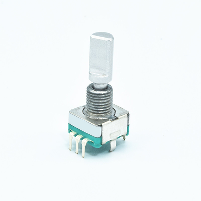 11mm Ononderbroken Roterende Schakelaar300v AC Roterende Knop met Drukknop 360 Graden
