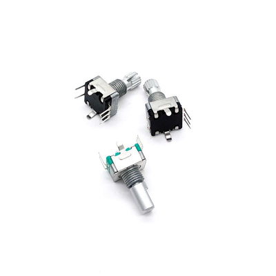 11mm Ononderbroken Roterende Schakelaar300v AC Roterende Knop met Drukknop 360 Graden