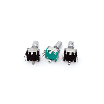 11mm Ononderbroken Roterende Schakelaar300v AC Roterende Knop met Drukknop 360 Graden