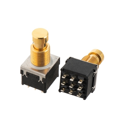 3PDT Schakelaar 17mm Footswitch 9 van de gitaarvoet de Terminal van de Spelddraad
