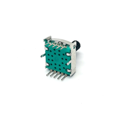 17mm werpt het Enige Pool Drievoud de Potentiometer van het Roterende Schakelaar0.3a 100k Logboek