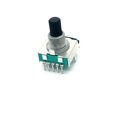 17mm werpt het Enige Pool Drievoud de Potentiometer van het Roterende Schakelaar0.3a 100k Logboek