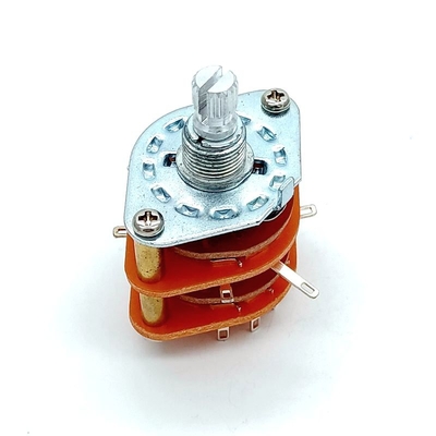 Diameter 29mm 12 Positie Roterende Schakelaar 0.3A