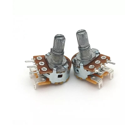 5k Potentiometer Met Schakelaar 15mm Dual Gang Audio Taper