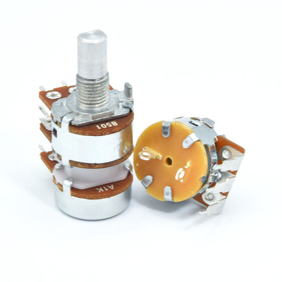 Verticale Audio Spitse Potentiometer 16mm van 5k Dubbele Troeppotentiometer
