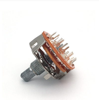 DC500V ononderbroken Roterende Schakelaar 100ohm 4 Pool-Selecteursschakelaar 2 Positie