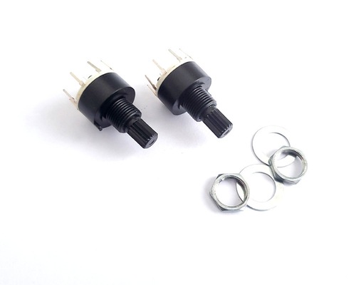 Plastiek 16mm 8 Positie Roterende Schakelaar Enige Pool 0.3A Heater Refrigerator