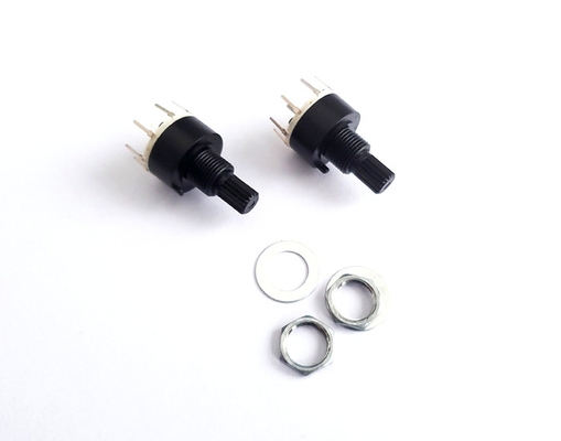Plastiek 16mm 8 Positie Roterende Schakelaar Enige Pool 0.3A Heater Refrigerator