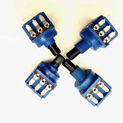 Koolstoffilm 16mm de Schemerigere Schakelaar B500K 10A van de Roterende Schakelaarpotentiometer
