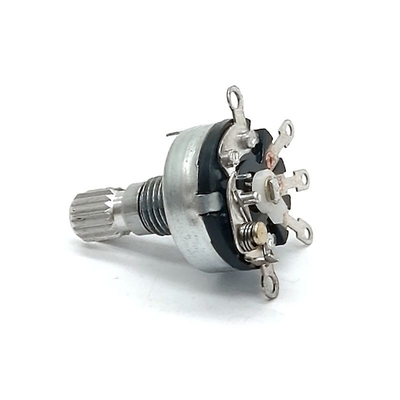 0.08W 12 de Potentiometer 50ohm van de Positie Roterende Schakelaar kiezen de Roterende Schakelaarpot uit van Pool